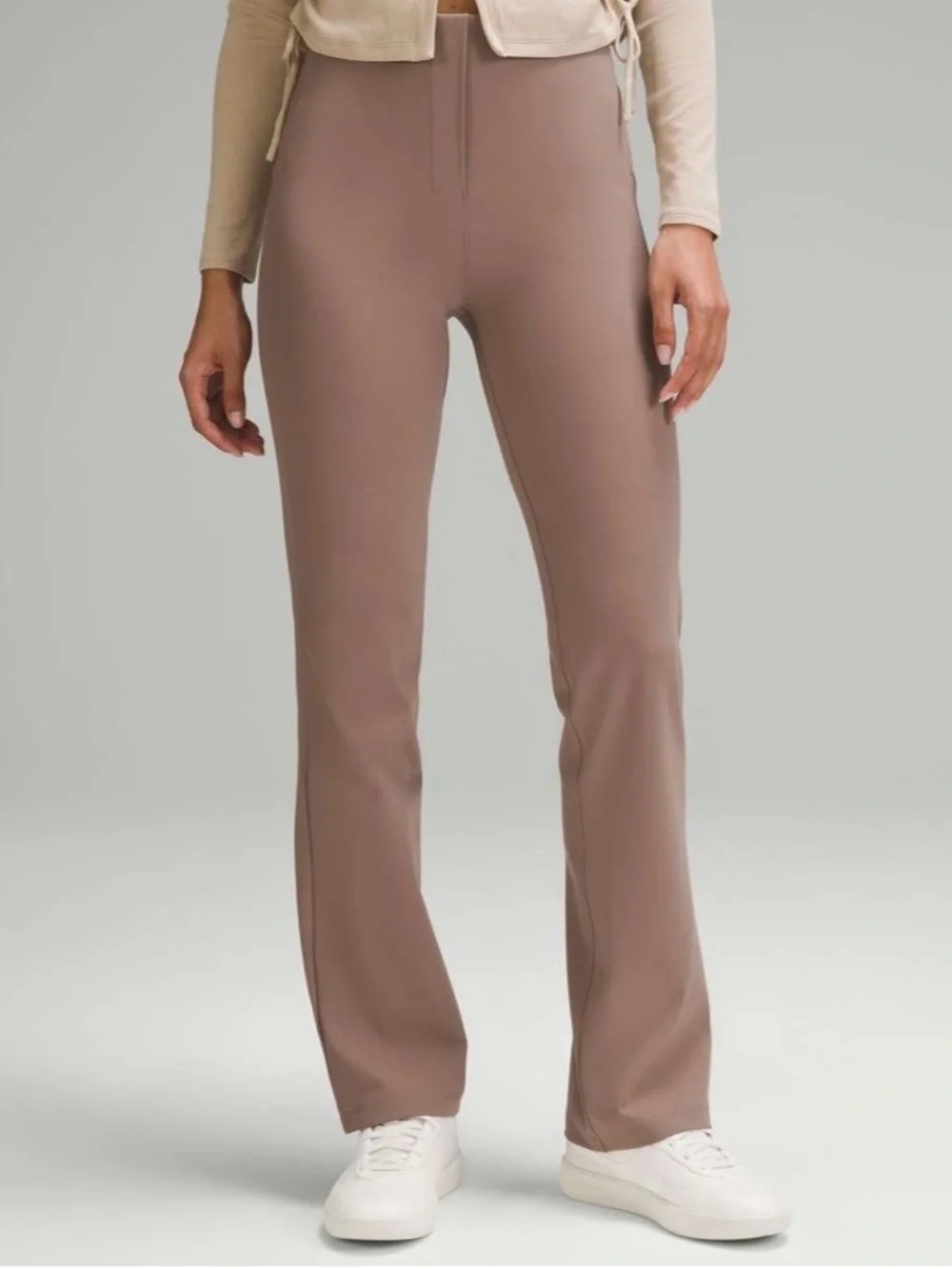 Lululemon Smooth Fit Pull-On High-Rise Pant Size 8 Taupetastic NWOT